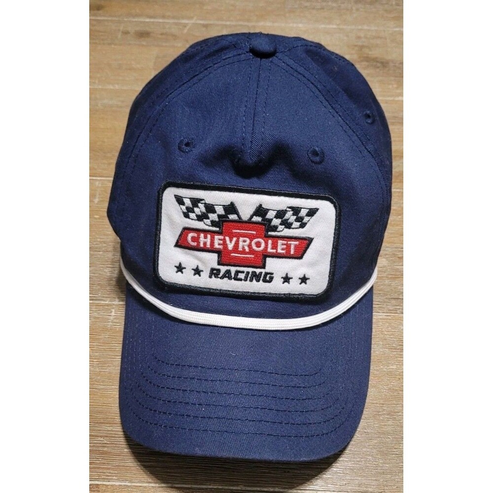 Chevrolet Racing Hat Snapback Rope Cap GM Licensed Mad Engine Blue Chevy